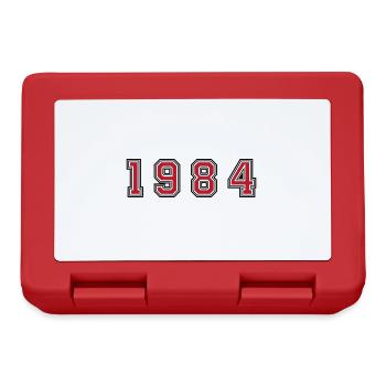 Numéro de l’année 1984 - Boîte à goûter - rouge - Devant