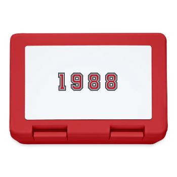Numéro de l’année 1988 - Boîte à goûter - rouge - Devant