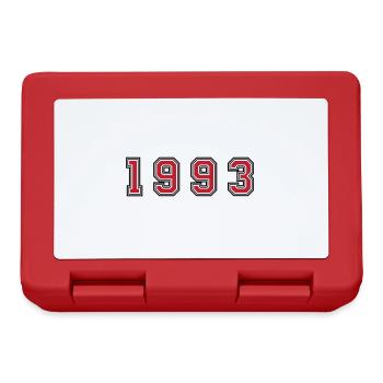 Numéro de l’année 1993 - Boîte à goûter - rouge - Devant