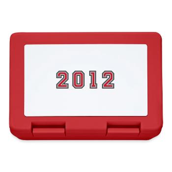 Numéro de l’année 2012 - Boîte à goûter - rouge - Devant