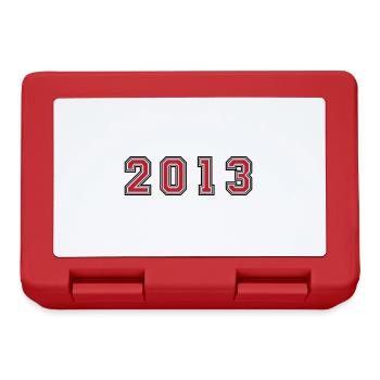2013 year number - Lunchbox - red - Front