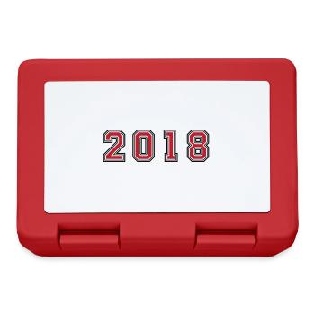 Numéro de l’année 2018 - Boîte à goûter - rouge - Devant