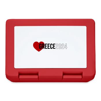 Greece 2024 Heart Holiday - Lunchbox - red - Front