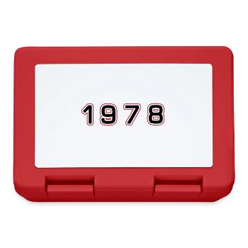 Numéro de l’année 1978 - Boîte à goûter - rouge - Devant