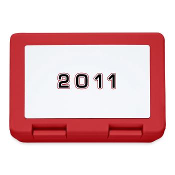 Numéro de l’année 2011 - Boîte à goûter - rouge - Devant