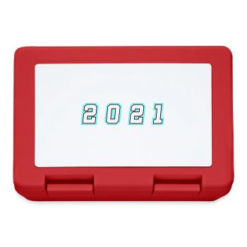 2021 Year Number - Lunchbox - red - Front