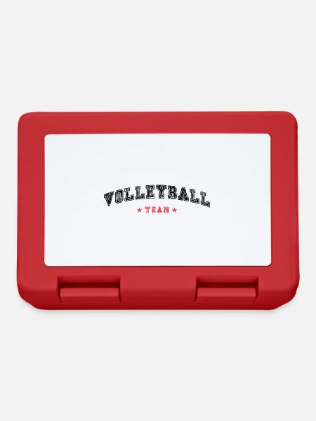 Volleyball Team - Brotdose - Rot