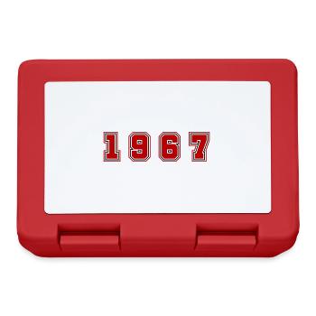 Numéro de l’année 1967 - Boîte à goûter - rouge - Devant