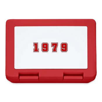 1979 Jahr Zahl - Brotdose - Rot - Vorne