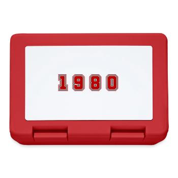Numéro de l’année 1980 - Boîte à goûter - rouge - Devant