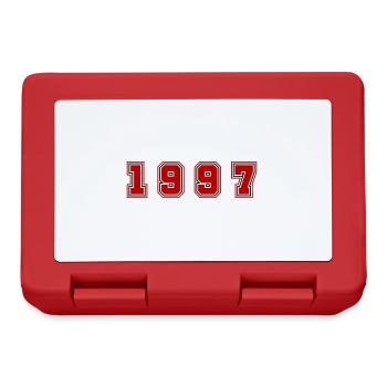 1997 Year Number - Lunchbox - red - Front