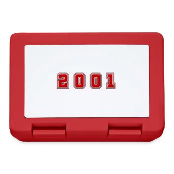 Numéro de l’année 2001 - Boîte à goûter - rouge - Devant