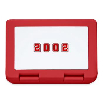 Numéro de l’année 2002 - Boîte à goûter - rouge - Devant