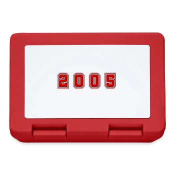 Numéro de l’année 2005 - Boîte à goûter - rouge - Devant