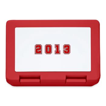 2013 Year Number - Lunchbox - red - Front