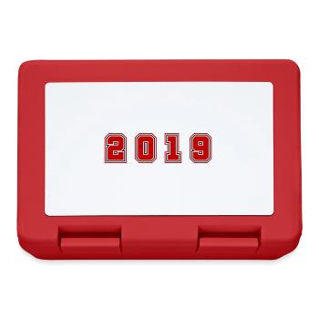 2019 Year Number - Lunchbox - red - Front
