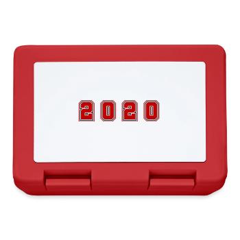 Numéro de l’année 2020 - Boîte à goûter - rouge - Devant