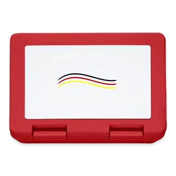 Germany flag icon line - Lunchbox - red - Front