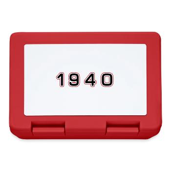 1940 year number - Lunchbox - red - Front