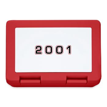 Numéro de l’année 2001 - Boîte à goûter - rouge - Devant