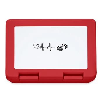 Money heartbeat - Lunchbox - red - Front