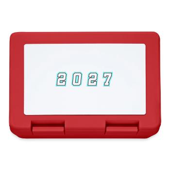 2027 year number - Lunchbox - red - Front