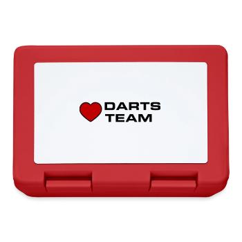 Darts Team Herz - Brotdose - Rot - Vorne