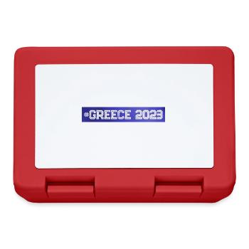 Grèce 2023 - Boîte à goûter - rouge - Devant
