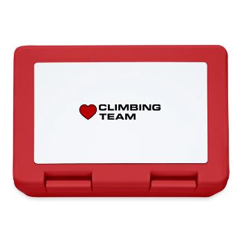 Climbing Team Heart - Lunchbox - red - Front