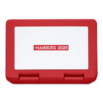 Hamburg 2023 - Brotdose - Rot - Vorne