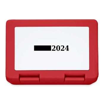 2024 Jahr - Brotdose - Rot - Vorne