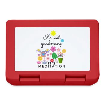 It's not gardening it's meditation - Lunchbox - red - Front