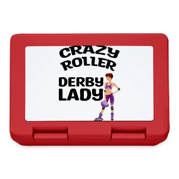 Joueurs de roller derby | Cadeaux de loisirs d’équipe sportive - Boîte à goûter - rouge - Devant