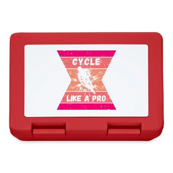 Ride like the pros - Lunchbox - red - Front