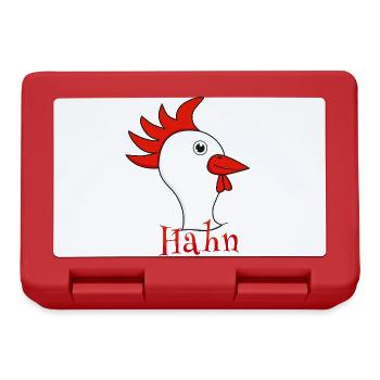 Partner Shirt Rooster - Lunchbox - red - Front