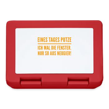 neugierig - Brotdose - Rot - Vorne