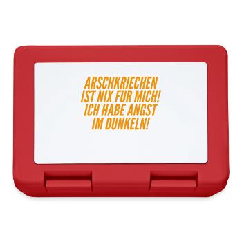 Angst im Dunkeln - Brotdose - Rot - Vorne