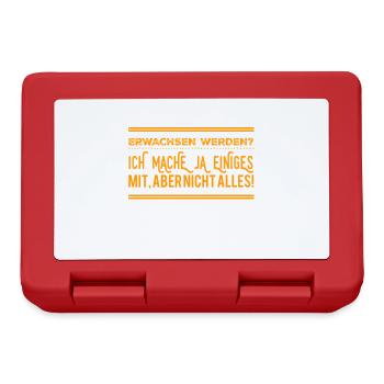 Ich mache ja einiges mit, aber nicht alles - Brotdose - Rot - Vorne