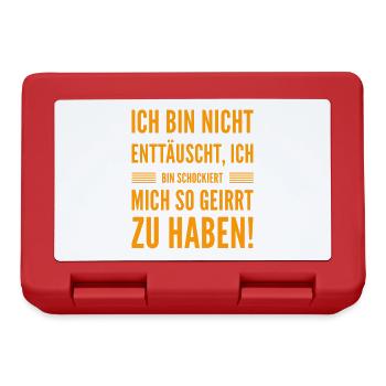 ich bin nicht enttäuscht - Brotdose - Rot - Vorne