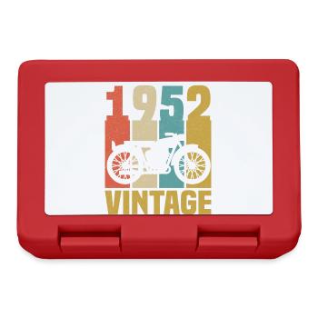 1952 Anniversaire Motard Vintage Cadeau Moto - Boîte à goûter - rouge - Devant