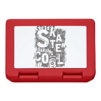 Skate - Brotdose - Rot - Vorne