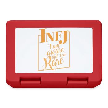 INFJ conscient que je suis rare design drôle cadeau - Boîte à goûter - rouge - Devant