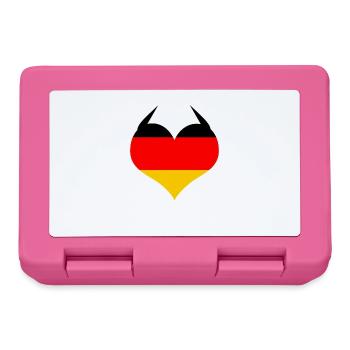 Produit German Heart Germany Deutschland Horns - Boîte à goûter - rose - Devant