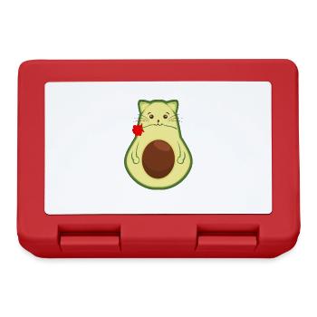 Avogato Funny Avocado Guacamole Purr Favor Rose - Lunchbox - red - Front