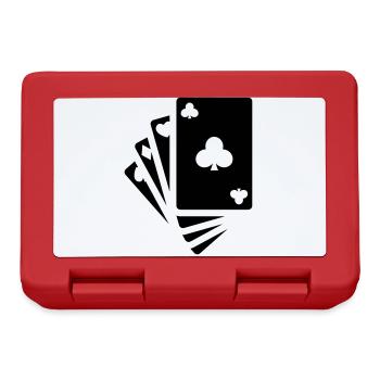 Icône de carte - Boîte à goûter - rouge - Devant
