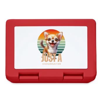 Just a Chihuahua Fan Cute Dog Puppy - Lunchbox - red - Front