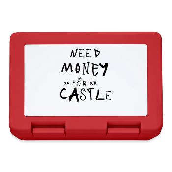 Need Money for Castle black graffiti writing - Lunchbox - red - Front
