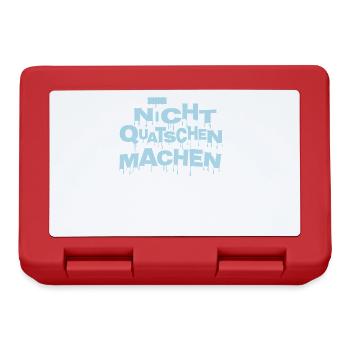 Maler Shirt Nicht quatschen machen ! - Brotdose - Rot - Vorne