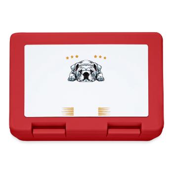 Only Bulldog parle aujourd’hui - Boîte à goûter - rouge - Devant