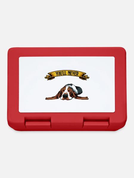 Dog love Understanding through furry friend - Lunchbox - red